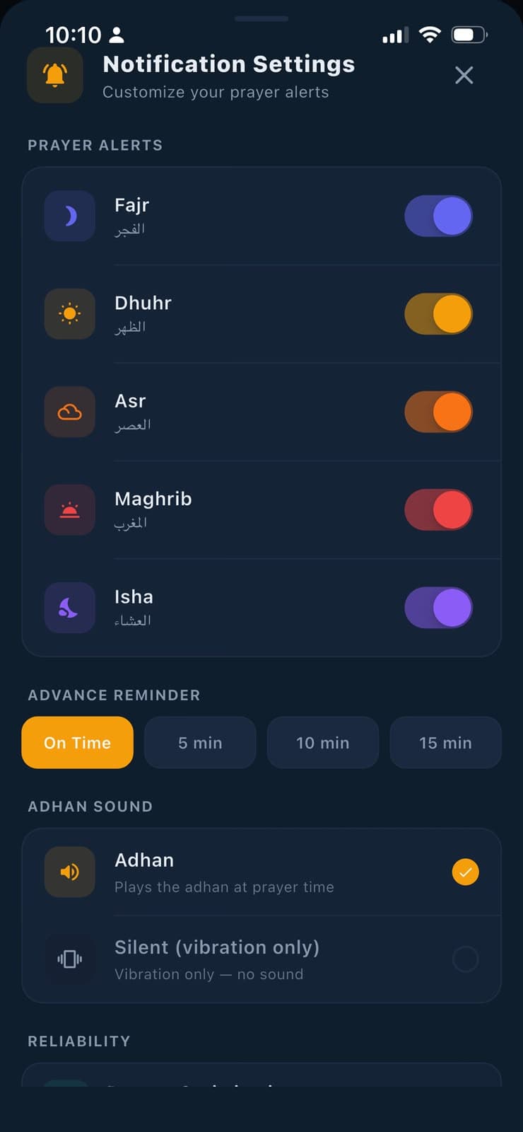 Prayer Lock prayer-time notification